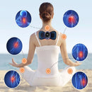 Kit Massageador Elétrico Portátil + Tapete Massageador para Pés e Corpo